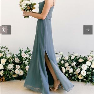 Revelry Skye Chiffon Dress - Altered to ankle length!